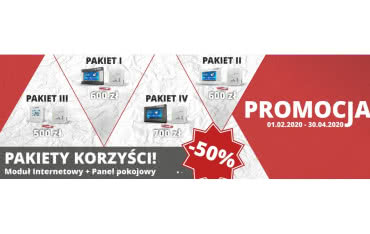 Moduł internetowy i termostat pokojowy w pakiecie 50% taniej!